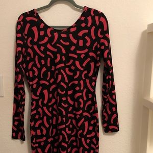 H&M long sleeve midi dress